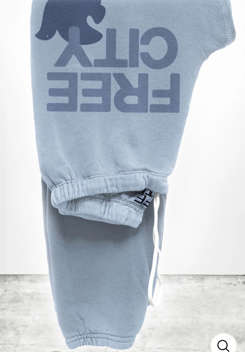 FREECITY sweatpant - blueice