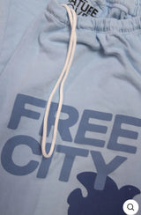 FREECITY sweatpant - blueice