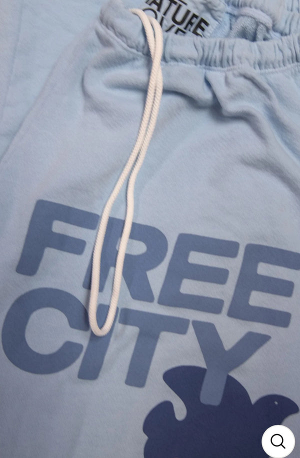 FREECITY sweatpant - blueice