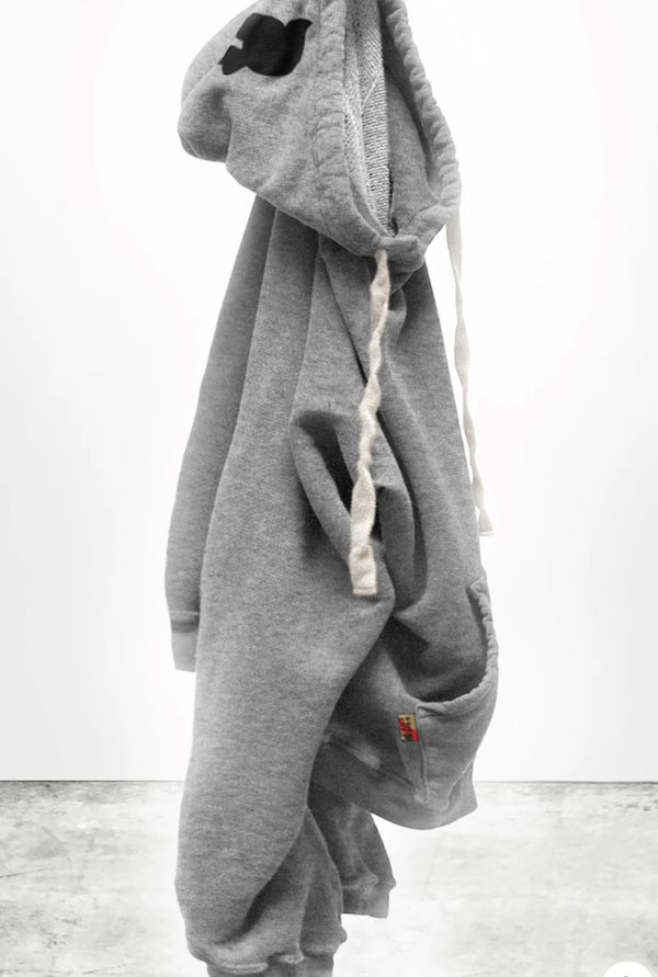 BASICGOODNESS light-terry/fluff hoodie - heatheryumm