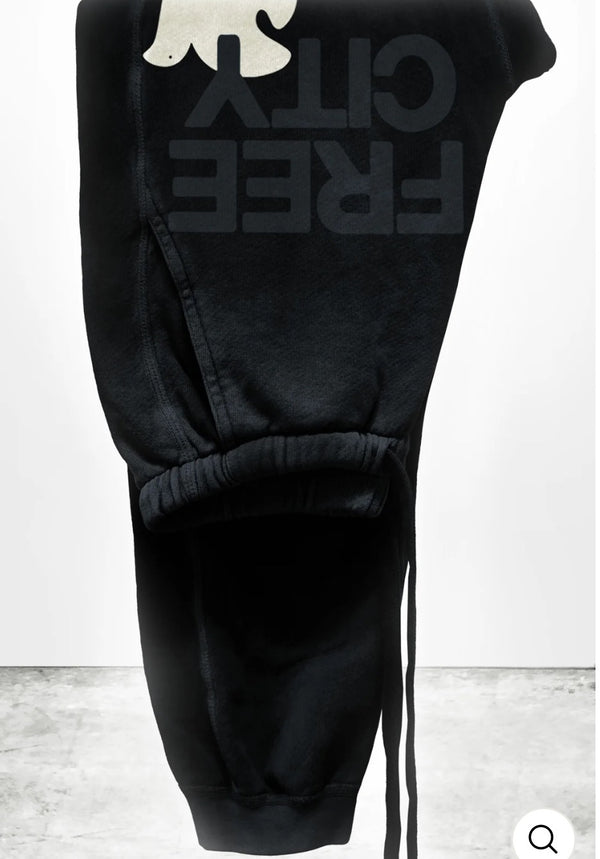 FREECITYLARGE SUNFADES pocket sweatpant - BLACKSPACE