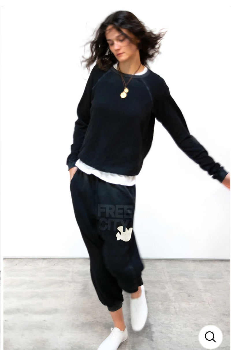 FREECITYLARGE SUNFADES pocket sweatpant - BLACKSPACE