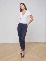 Becca V Neck Tee White