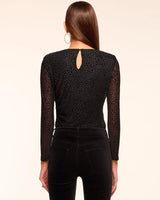 Larry Velvet Burnout Long Sleeve Top