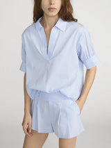 The V-neck Popover Top