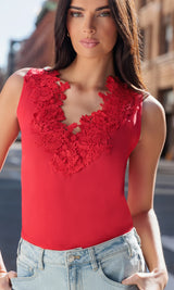 ADIHA LACE COMBO BLOUSE