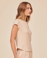 Baby Crew Tee - Linen Sand