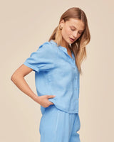 Short Sleeve Raglan Shirt - Tidal Blue