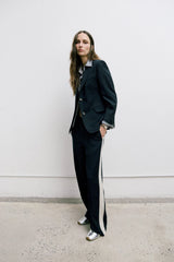 Siena Wool Side-Stripe Pants