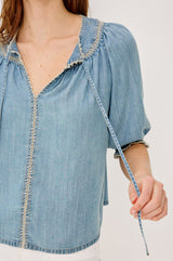 Belina Top
Washed Blue