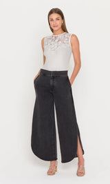 TRINA 3D LACE COMBO TOP ICE