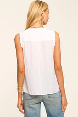 Adaline Embroidered Sleeveless Blouse
