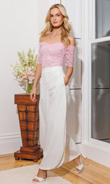 KOVI LACE OFF SHOULDER TOP