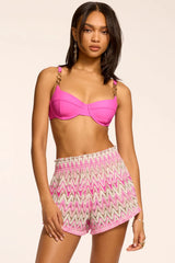 Analisa Chevron Knit Mini Short
