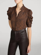 The Gillian Top LIGHT LEOPARD