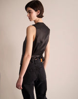 SANITE CHECKED WAISTCOAT