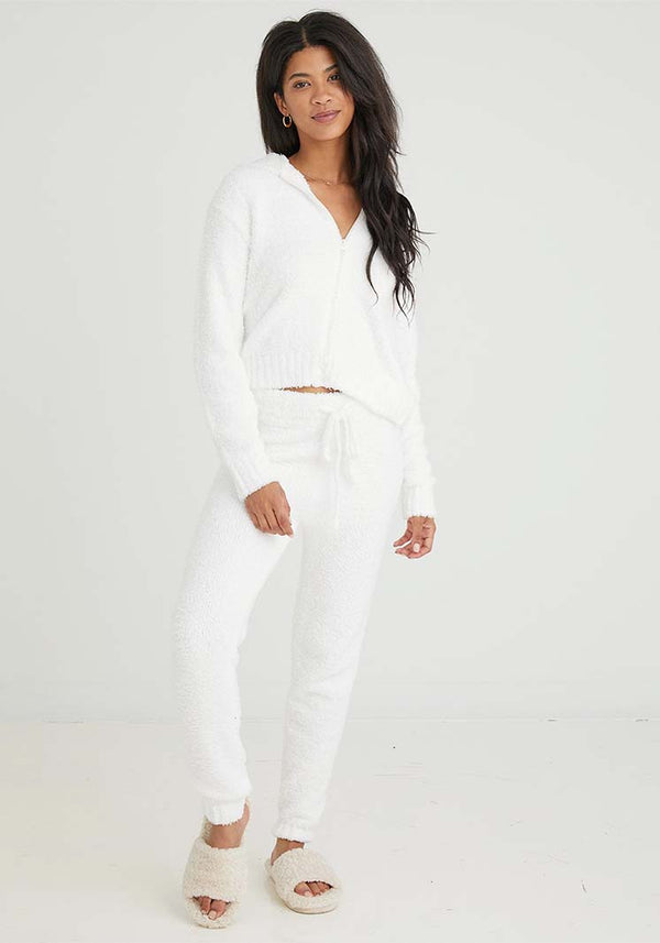 Bella Dahl White Sweater Zip Top