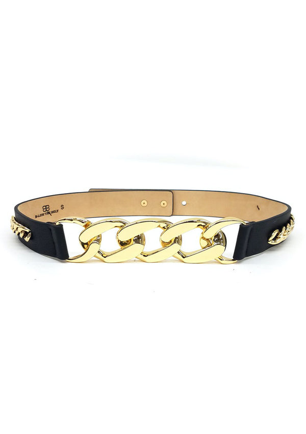 Black belt with gold links