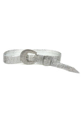 Thin belt with crystal embellishment