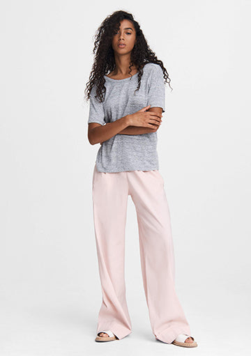 Rag and Bone Heather grey short sleeve drape back tshirt